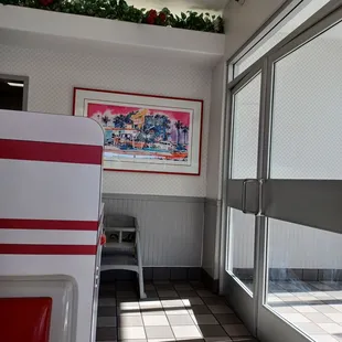 Inside.  Food here is so good