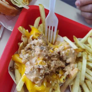 Animal style fries