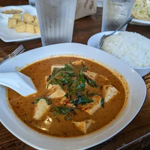 Panang curry tofu