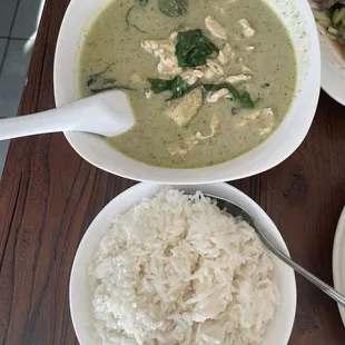 40. Green Curry with Chicken