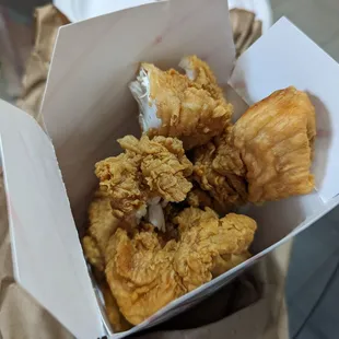 a box of fried food