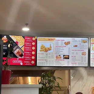 menus and prices