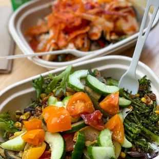 salads, food