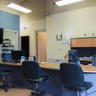 Plenty of space to handle the paperwork.