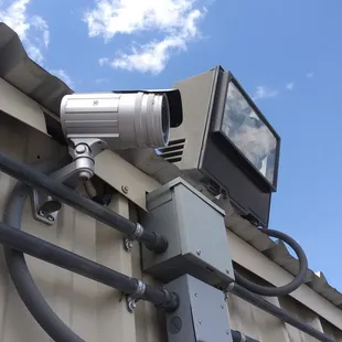 Cameras and Flood Lights. (Lights turn off at 9:45 p.m.)