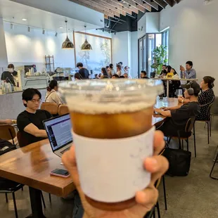 Summer peach tea, a little too bitter for me