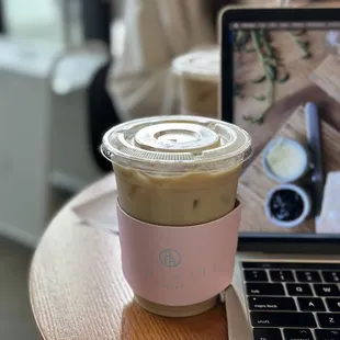 Iced Strawberry Latte