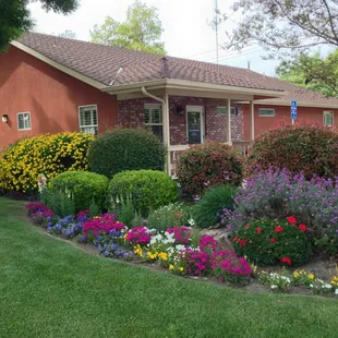 Nice landscaping at In Stride Foot Care.