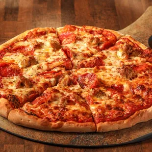 pizza, food