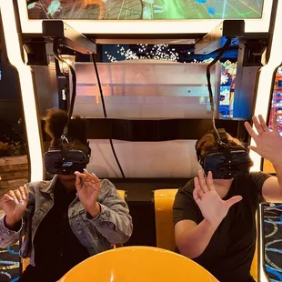 two people playing a video game