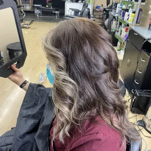 Money price hair with honey brown color