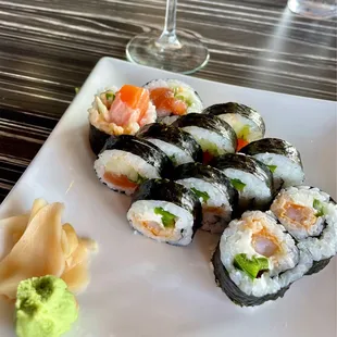 Happy hour sushi rolls