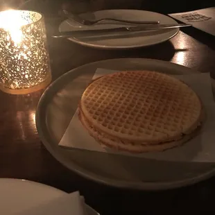 Chicken liver stroopwafel