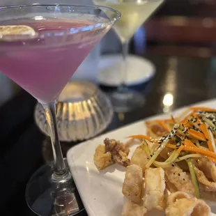 Calamari, Purple Rain, Dirty Martini