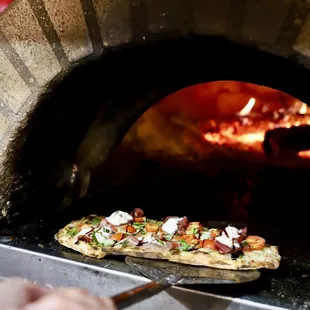 El Nando Pizza fresh out the wood fired oven
