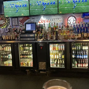 Beer on stock and the tvs always have the event or game you are looking for!