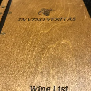 Wine list