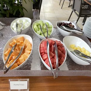 cold breakfast buffet bar $40