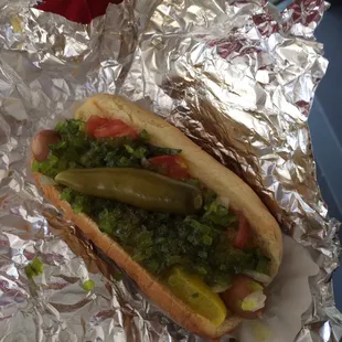 Sabrett Hot Dog Chicago Style