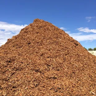 Decorative Wood Chip Pile