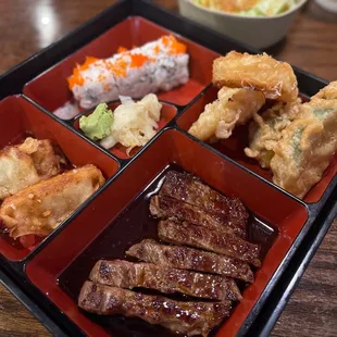 a variety of food items