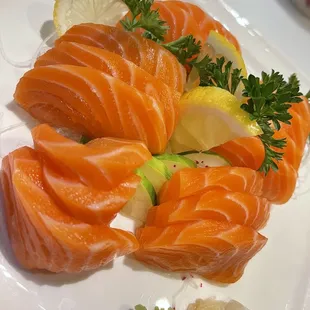 a plate of sushi