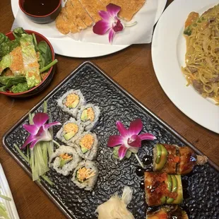 food, sushi and sashimi