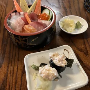 food, sushi, sashimi, sushi and sashimi