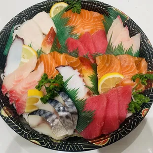 sashimi, sushi, sushi and sashimi, food