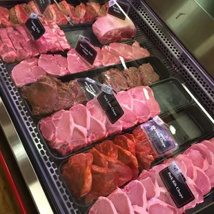 Meat department offers a huge selection