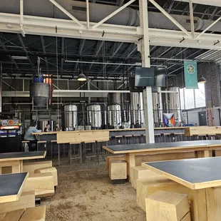 A view of the brewery.