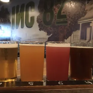 Beer Flight - four 5 oz. tasters/pours of your choice