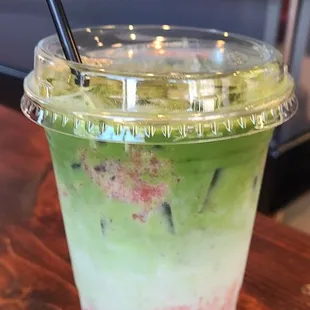 Strawberry matcha