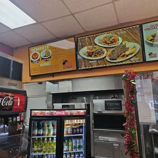 the inside of a restaurant