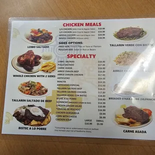 menu, ribs