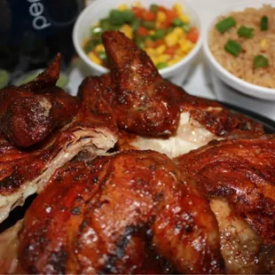 Whole Chicken w/ 3 sides + 2 liter soda