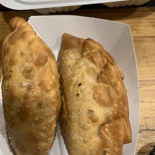 Chicken Empanada and Beef Empanada