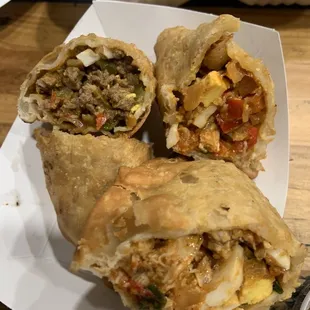 Chicken Empanada and Beef Empanada