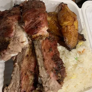 Pork Ribs Combo Platter