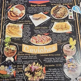 ramen and noodles, menu