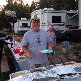 Birthday boys gets his food first! Yum!!!!