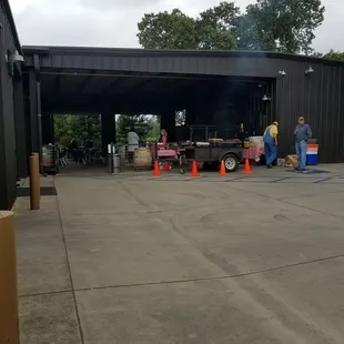 Set up Outdoor and indoor seating