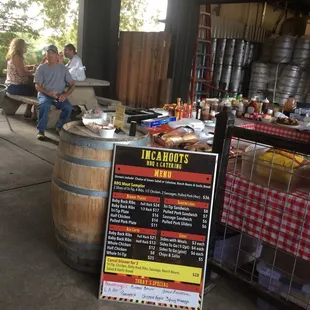 Set up at Amador Brewing