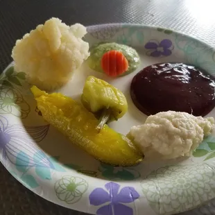 They seriously supply every condiment you could think of