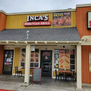 the front of the restaurant