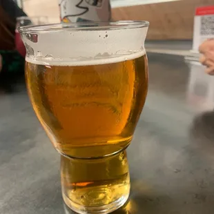 a glass of beer