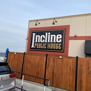 From the parking lot.