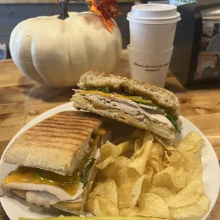 Caramel apple cider &amp; fall apple panini