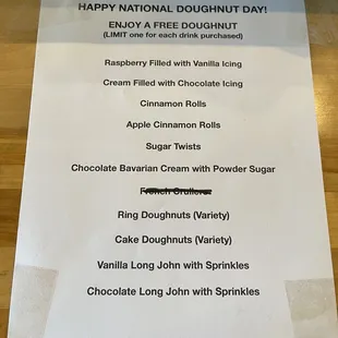 Free doughnuts today @ inclusion!
