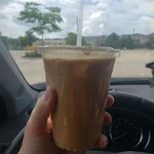 16oz iced caramel coffee